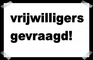 Vrijwilligers gevraagd