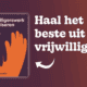 Nieuw boek verschenen! Vrijwilligerswerk organiseren - Gids voor de praktijk.