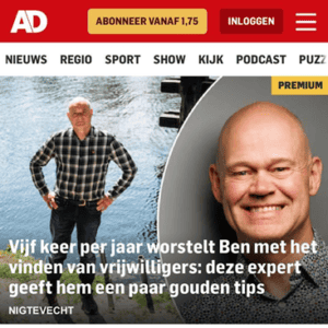 Vrijwilligerswerk op een andere manier aanbieden